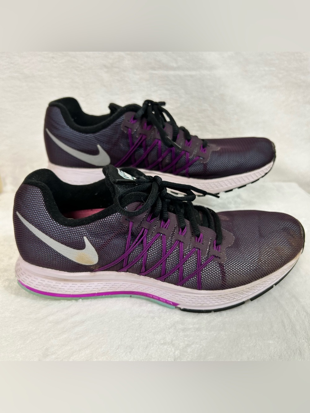 Nike Air Zoom Pegasus 32 Women's Sneakers Size 9 Purple Running Athletic - Picture 4 of 9